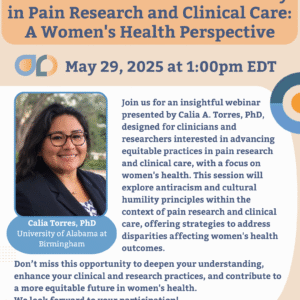 SfHP: Antiracism and Cultural Humility in Pain Research and Clinical Care: A Women's Health Perspective